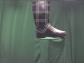 45 Degrees _ Picture 9 _ Navy Blue and White Plaid Wellington Boot.png